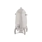 image of Winco 905B Virtuoso Coffee Chafer Urn, 5‑Gallon Stainless Mirror with Fuel Holder, Canned Heat – Set