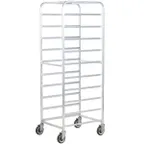 image of Winholt AL-1810B 10 Pan Full Height Mobile End Load Aluminum Bun / Sheet Pan Rack