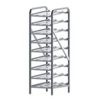 image of Winco ALCR-9 Aluminum Full Size Stationary Can Storage Rack