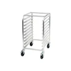 image of Winco ALRK-10BK Aluminum Sheet Pan Rack with Brakes, Mobile - 10 Pan