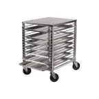 image of Winco ALRK-15 Front-Loading Aluminum Sheet Pan Rack with Wire Slides - 15 Tier
