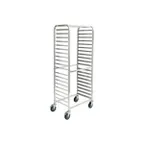 image of Winco ALRS-20BK 70-1/4" x 29" x 18" Aluminum 20-Tier Side Load Sheet Pan Rack with Brakes