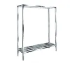 image of Winholt ALSCS-60-224 All-Welded Aluminum 2 Shelf Cooler & Backroom Shelving  - 24" x 60" x 60"