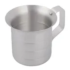 image of Winco AM-05 Measuring Cup, 1/2 qt. Capacity, Aluminum