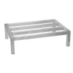 image of Winco ASDR-1436 Aluminum Stationary Dunnage Rack w/ 900 lb Capacity - 14" x 36" x 8"