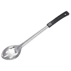 image of Winco BHSN-13 13" Stainless Steel Slotted Basting Spoon with Plastic Handle