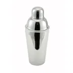 image of Winco BL-3P 3-Piece Bar Shaker Set, 16 oz Capacity, Stainless Steel, Cap Strainer & Mixing Cup