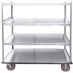 image of Winholt BNQT-5 Aluminum Queen Mary Banquet Service Cart w/ 5 Shelves