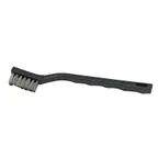 image of Winco BR-7S 7" Toothbrush Style Utility Brush with Stainless Steel Bristles