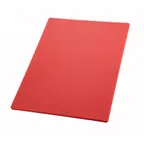image of Winco CBRD-1824 Red Polypropylene Plastic Cutting Board - 18" x 24" x 1/2"