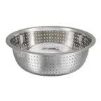 image of Winco CCOD-11S 5.25 Qt. Stainless Steel Chinese Colander with Small Holes