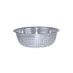 image of Winco CCOD-13S 13" Stainless Steel Chinese Colander with 2.5 MM Holes