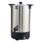 image of Winco ECU-100A Coffee Urn 100C (16L) 15-16qt, 1.5kW 110-120V, Twist-Lock Lid, Stainless Steel - Set