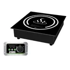 image of Winco EIDS-18 12" Built-In/Drop-In Induction Cooker w/ Digital Controls, Ceramic Glass Surface