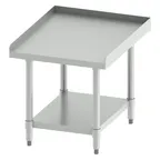 image of Winco ES-2430 Stainless Steel Equipment Stand, Galvanized Legs & Undershelf - 24"W x 30"D x 24"H