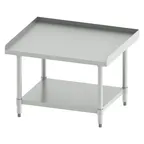image of Winco ES-3630 Stainless Steel Equipment Stand, Galvanized Legs & Undershelf - 36"W x 30"D x 24"H