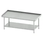 image of Winco ES-2430 Stainless Steel Equipment Stand, Galvanized Legs & Undershelf - 60"W x 30"D x 24"H