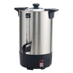 image of Winco EWB-50A 2.1-Gallon Pourover Hot Water Dispenser, 304 Stainless Steel, digital controls - Set