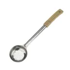 image of Winco FPPN-3 3 oz. One-Piece Perforated Food Portioner, Tan Handle, Prime