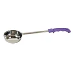 image of Winco FPS-2P 2 oz. One-Piece Solid Food Portioner, Purple Handle, Allergen Free