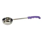 image of Winco FPS-4P 4 oz. One-Piece Solid Food Portioner, Purple Handle,  Allergen Free