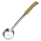 image of Winco FPSN-3 3 oz. One-Piece Solid Food Portioner, Tan Handle, Prime