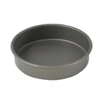 image of Winco HAC-082 Cake Pan, 8" Dia. X 2"H, Round, 18 Gauge, Anodized Aluminum