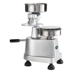 image of Winco HBP-3 Hamburger Press 10" Heavy-duty with 4" and 5" Plates - 1/Set