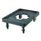 image of Winco IFT-1D Food Carrier Dolly - Frame Polyethylene, Gray, No Handle, Casters, Cargo Strap - Set