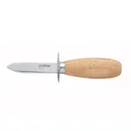 image of Winco KCL-1 Oyster Clam Knife with 2 3/4" Blade & Wooden Handle