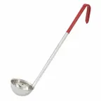 image of Winco LDC-2 2 oz Color Coded Ladle w/ 12 1/2" Handle, 1 Piece, Red