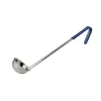 image of Winco LDCN-2 Blue 2 oz One-Piece Stainless Steel Serving Ladle w/ Color-Coded Handle