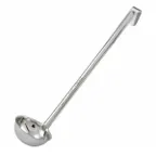 image of Winco LDI-1 One-Piece Stainless Steel 1 oz LDI Series Serving Ladle w/ 10-3/8" Handle