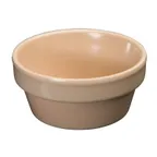 image of Winco MMSC-2 Ramekin, 2.5 oz (2-3/4" Dia.) Tan Melamine Sauce Cup, Heat-Resistant, NSF - 1 Dozen