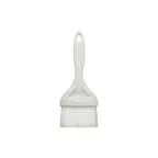 image of Winco NB-30 3" Nylon Bristle Pastry Brush, Plastic Handle - White / Flat