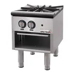image of Winco NGSP-1 Spectrum Gas Stock Pot Stove w/ Three-Ring Burners - 80,000 BTU