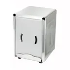 image of Winco NH-5 Countertop Half-Size Napkin Dispenser - Stainless Steel 