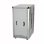image of Winco NH-7 Countertop Full-Size Napkin Dispenser - Stainless Steel 
