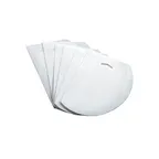 image of Winco PDS-7 Large Plastic White Dough Scraper, 7-1/2" x 4-3/4", NSF, 7" Length - 6/Pack