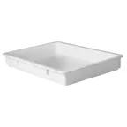 image of Winco PL-3N Rectangular Dough Box with Plastic, White - 25 5/8"L x 18"W x 3 1/4"H