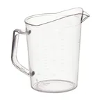 image of Winco PMU-100 Measuring Cup, 1 qt., with Raised Graduation Markings