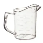 image of Winco PMU-25 Measuring Cup, 1 Cup, with Raised Graduation Markings
