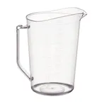 image of Winco PMU-400 Measuring Cup, 4 qt., with Raised Graduation Markings