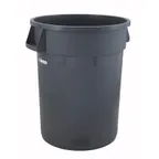image of Winco PTC-44G Trash Can, 44 Gallon, 34-1/2”L X 24”W X 31”H, Large, Heavy Duty, HDPE, Gray