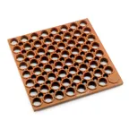 image of Winco RBMH-35R-R Rubber, Red, Anti Fatigue Floor Mat - 3' x 5' x 3/4"