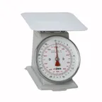 image of Winco SCAL-62 6-1/2" Dial Portion Scale, 1-9 lb Capacity, 2lb/1kg 1/4oz/5g Graduation, Steel, 7-7/8" Platform