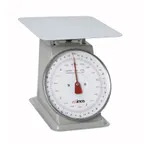 image of Winco SCAL-810 8" Dial 10 Lb. Portion Scale – 9-3/5" Steel Platform, 10-29 lb Capacity, Sloped Dial, Painted