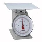 image of Winco SCAL-9100 9" Dial 100 lb. Portion Scale – 12-3/5" Steel, 100-250 lb Capacity, Painted Enamel Steel, Fixed Dial