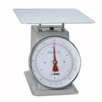 image of Winco SCAL-9130 9\" Dial 130 lb. Portion Scale, Painted Enamel Steel, 12-3/5\" Platform, 11-12\" Width