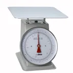 image of Winco SCAL-960 - 9" Dial 60 lb Portion Scale, 12-3/5" Painted Enamel Steel Platform, 11-12" Width, Fixed Sloped Display